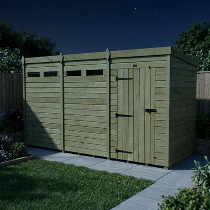 15 x 7 Security Pent Shed - view 3