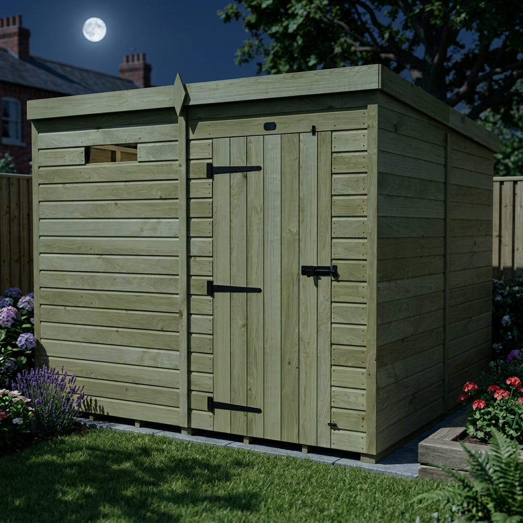 7 x 8 Security Pent Shed - view 4