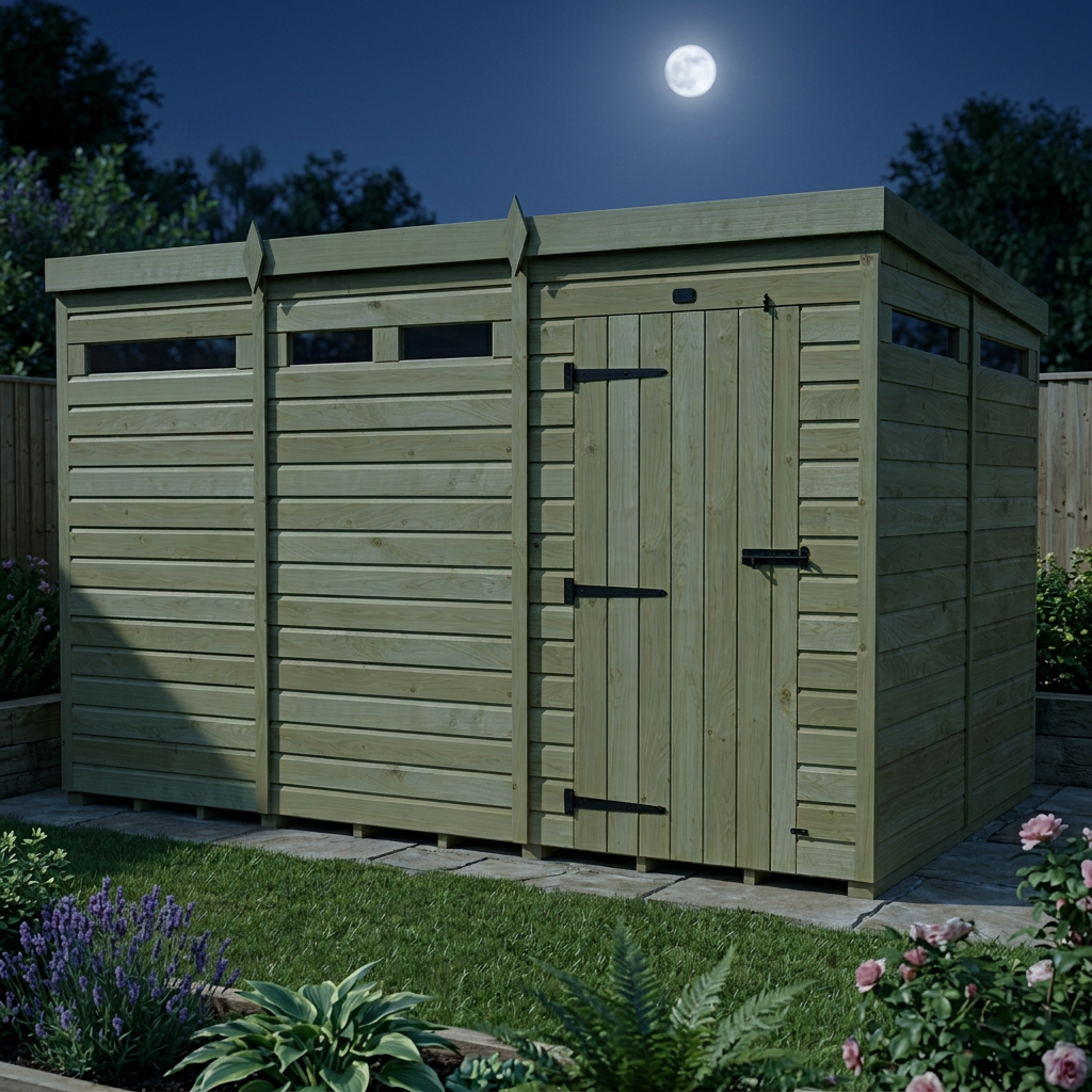 13 x 8 Security Pent Shed - view 3