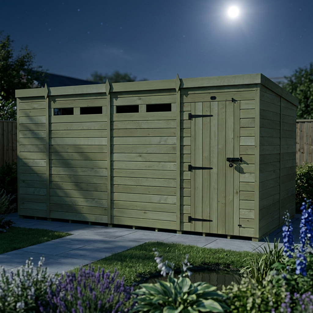 14 x 8 Security Pent Shed - view 3