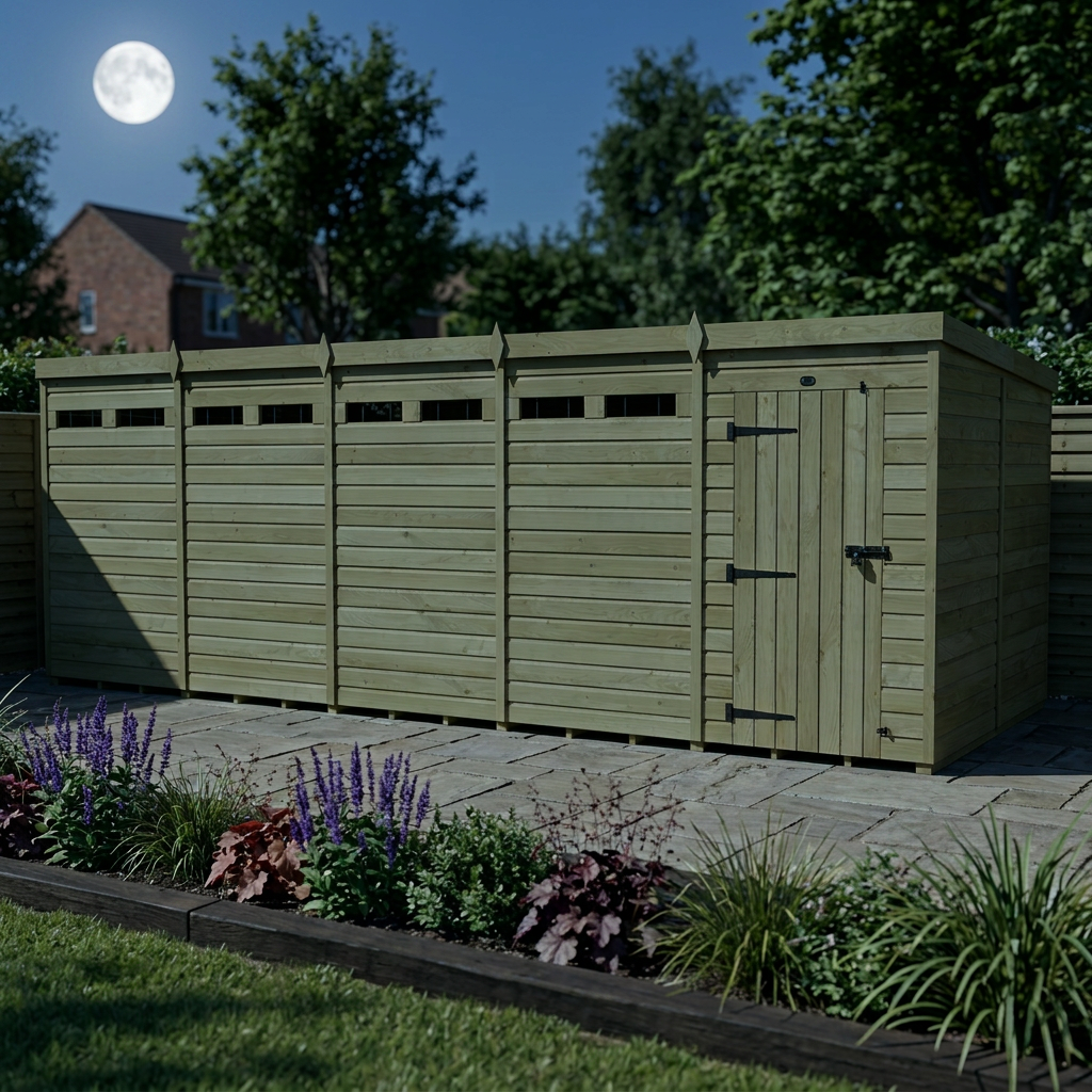 20 x 8 Security Pent Shed - view 5