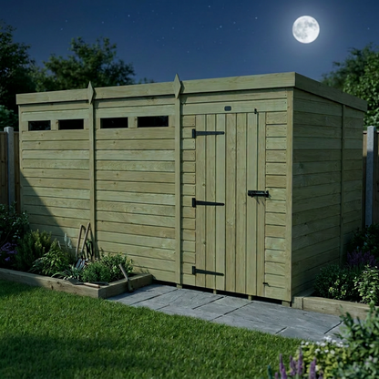 12 x 7 Security Pent Shed - view 4