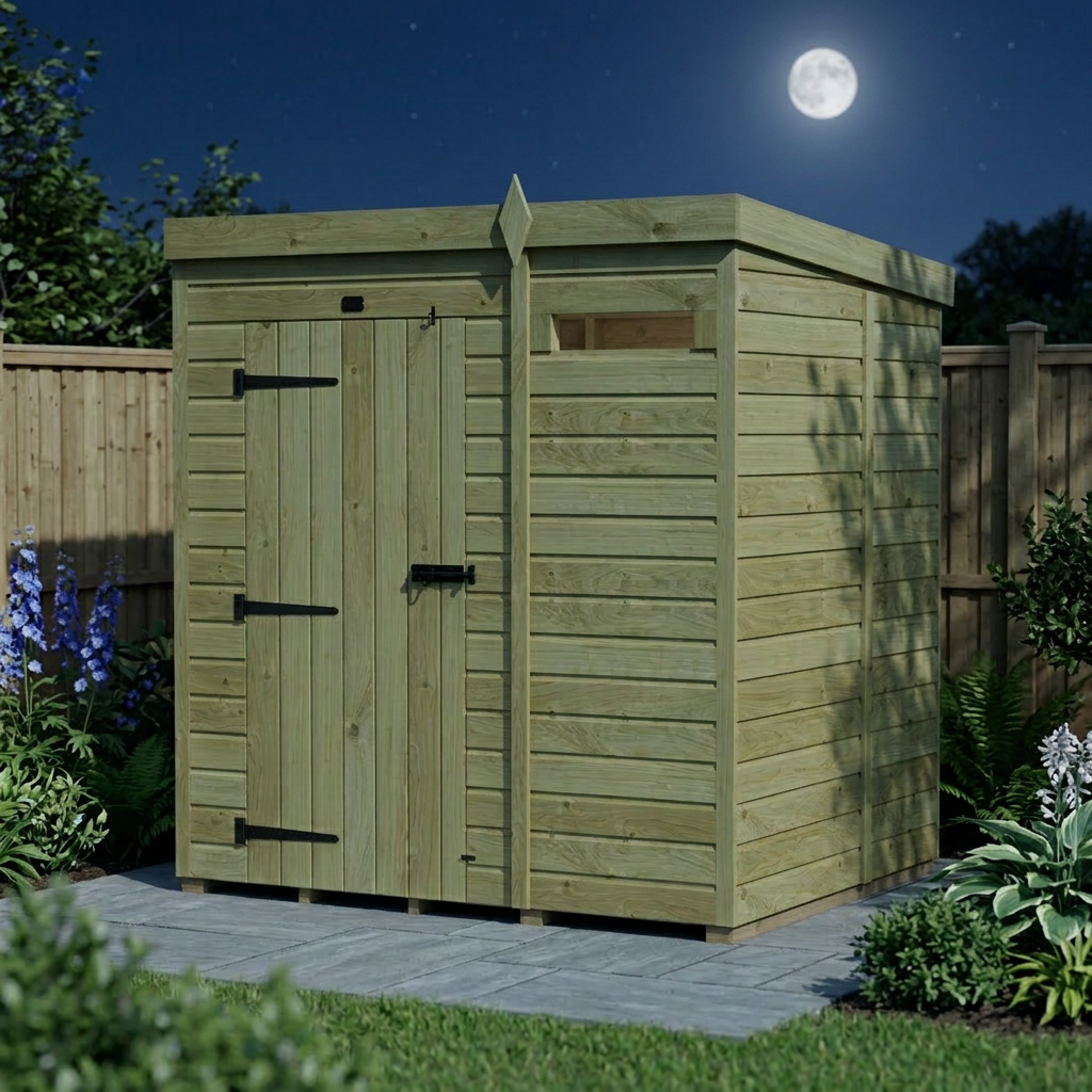 6 x 5 Security Pent Shed - view 5