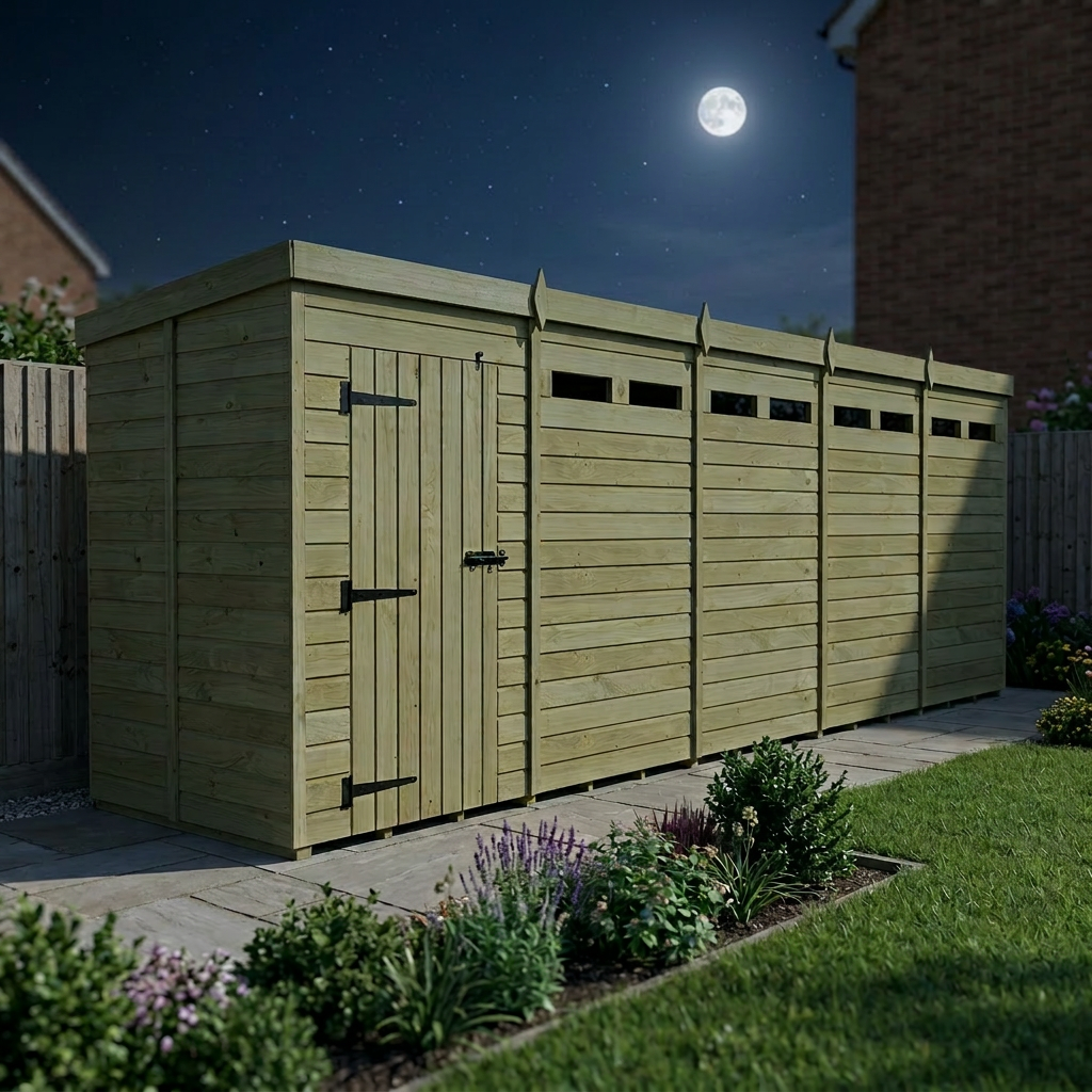 20 x 5 Security Pent Shed - view 5