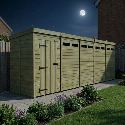 20 x 5 Security Pent Shed - view 5
