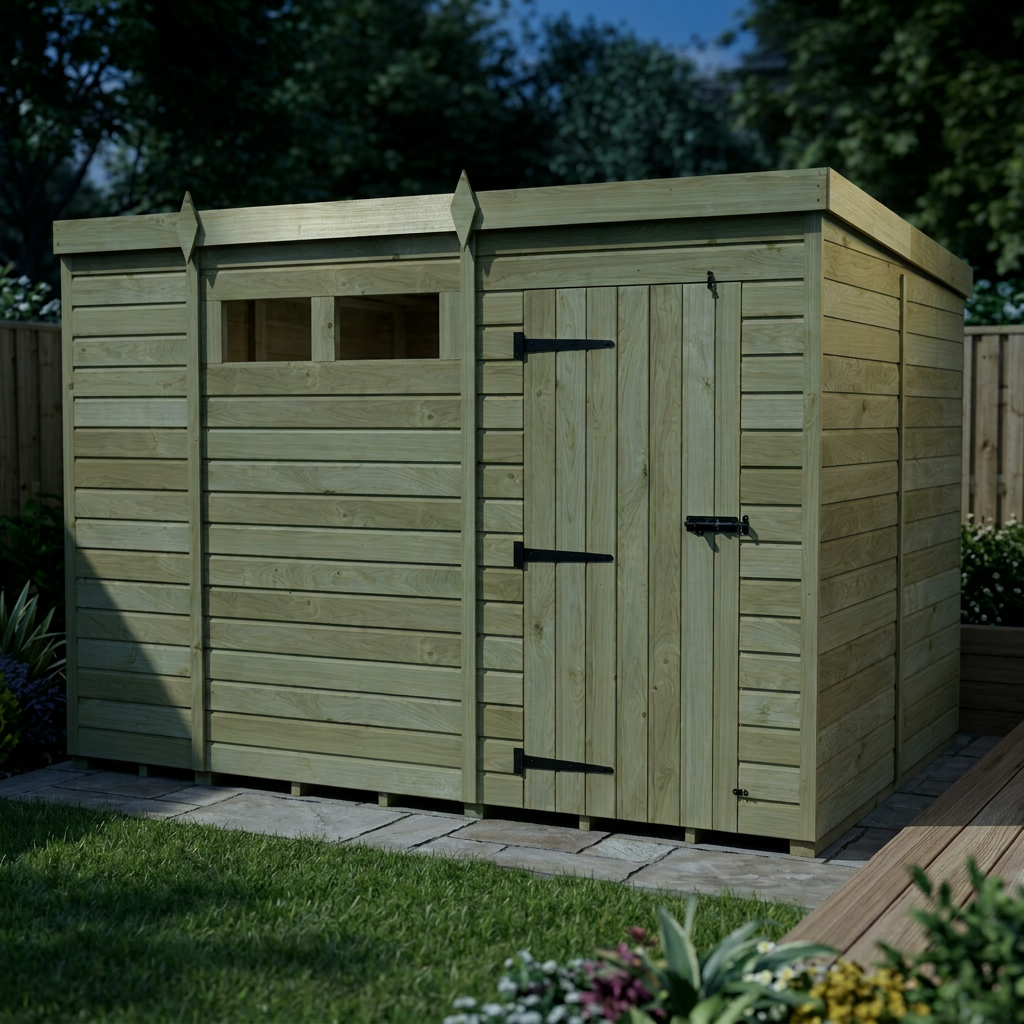 11 x 8 Security Pent Shed - view 4