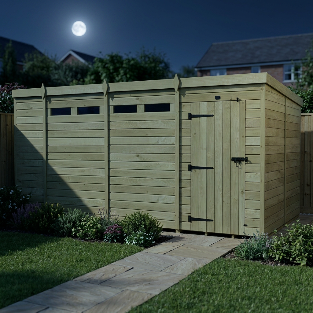 15 x 8 Security Pent Shed - view 5