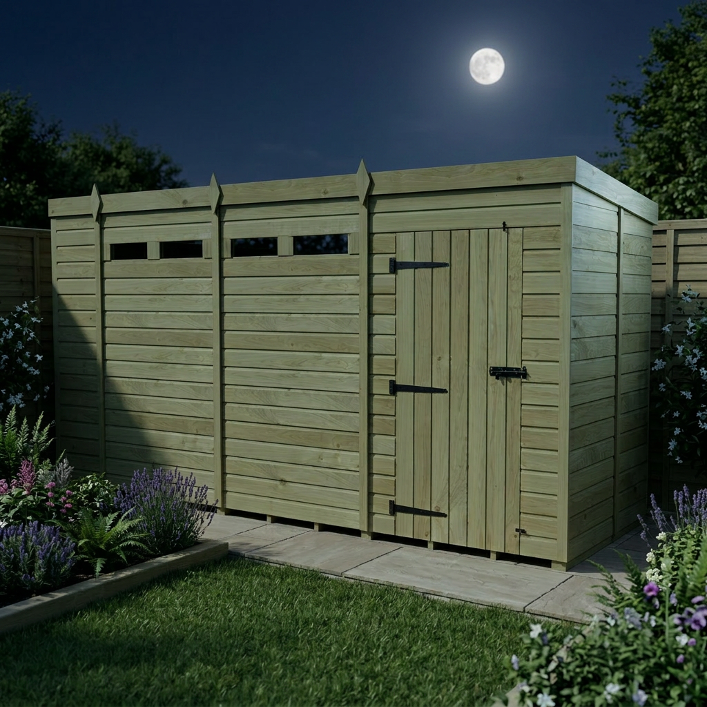 14 x 6  Security Pent Shed - view 5