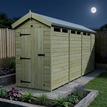 4 x 14  Apex Security Shed - view 4