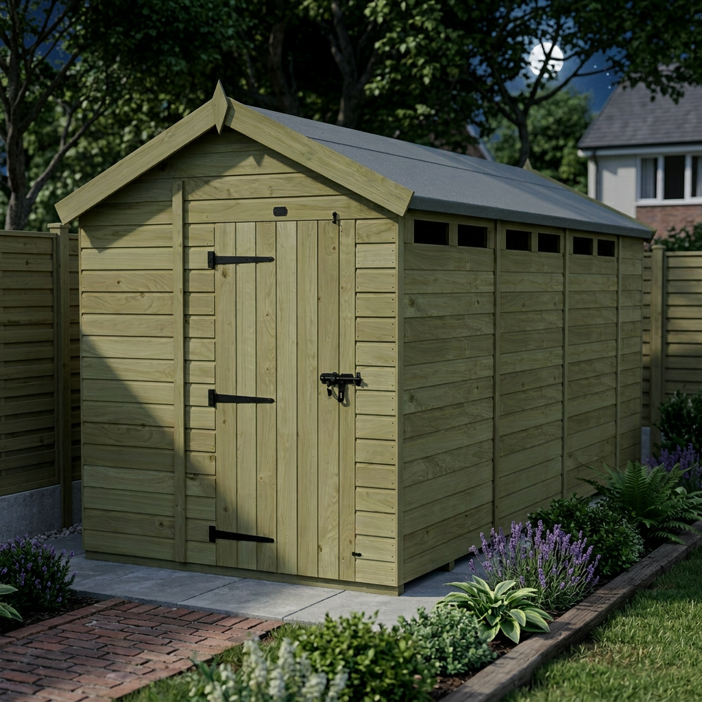 6 x 14 Apex Security Shed - view 4