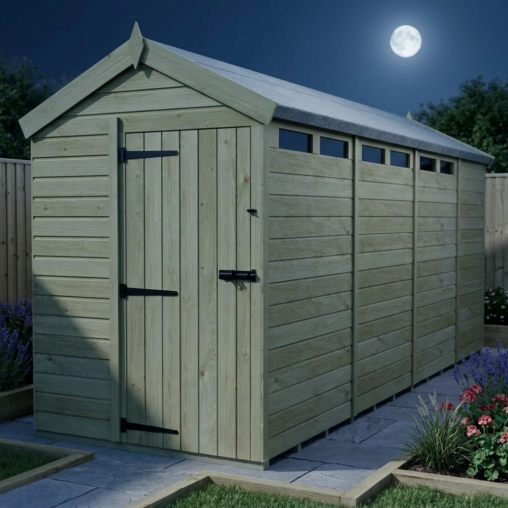 5 x 15 Apex Security Shed - view 4