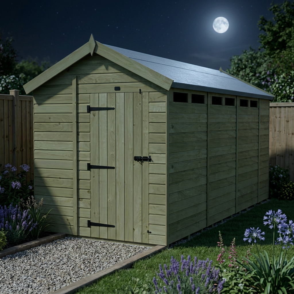 7 x 15 Apex Security Shed - view 4