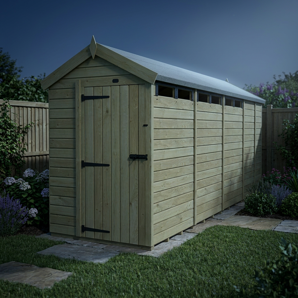 5 x 17 Apex Security Shed - view 4