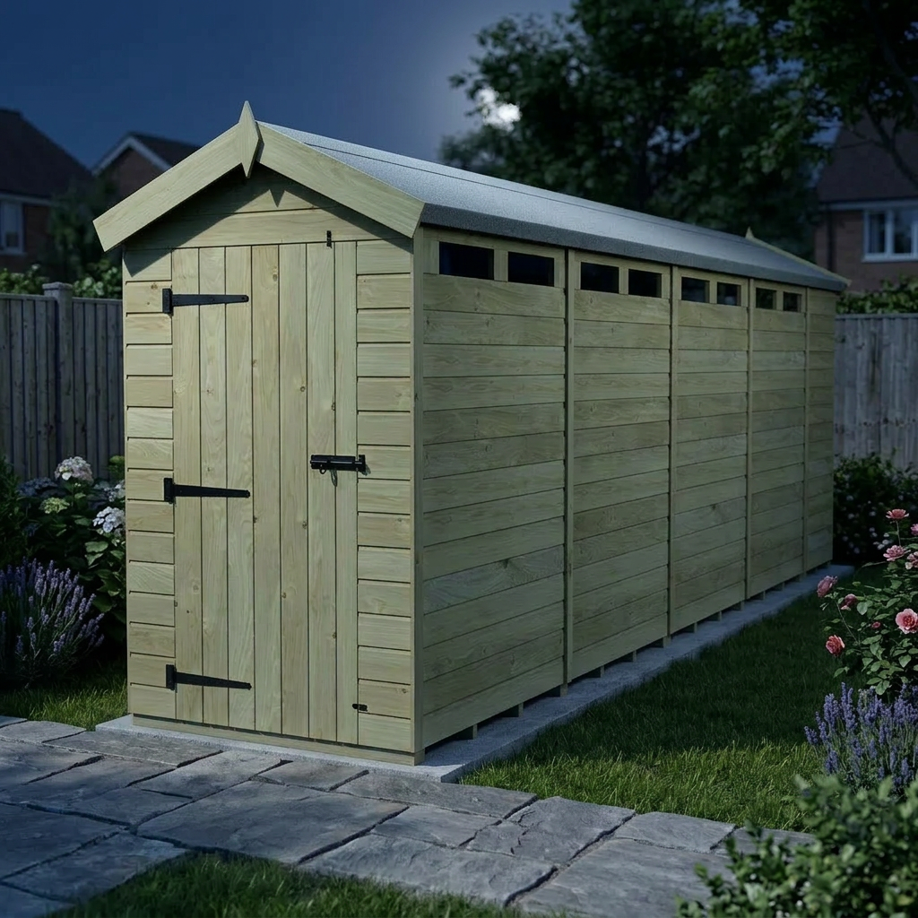 4 x 18  Apex Security Shed - view 4