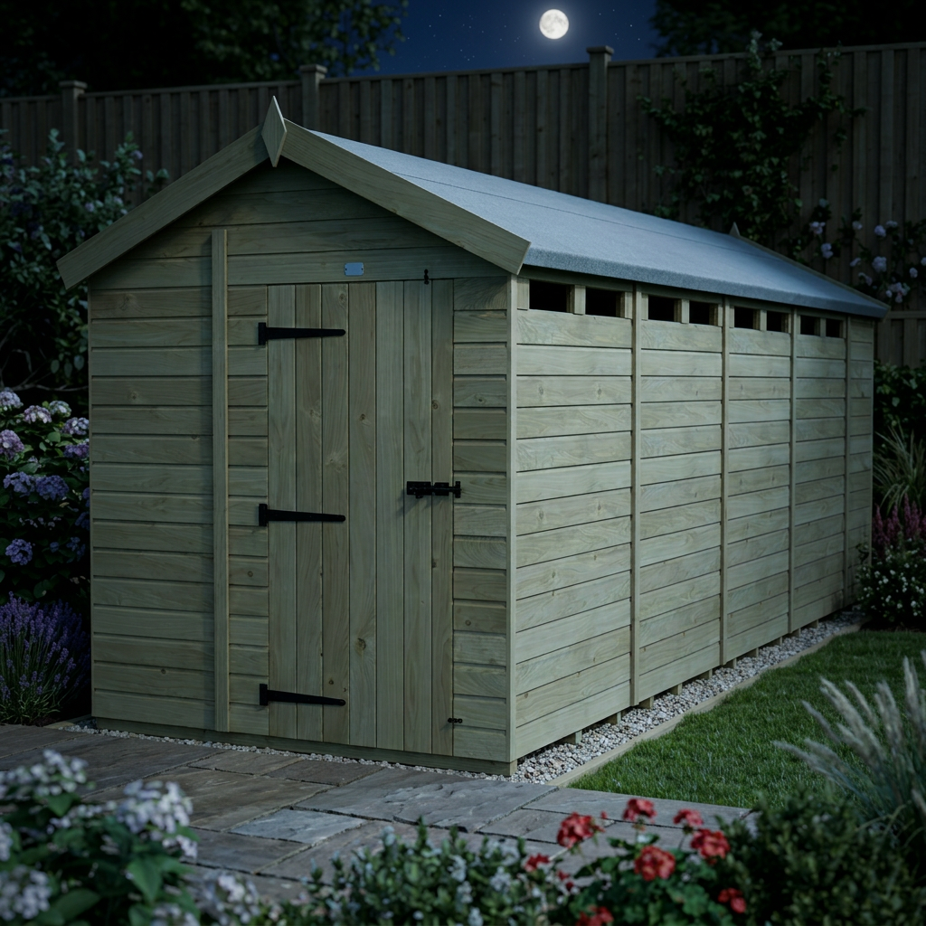 6 x 18 Apex Security Shed - view 3