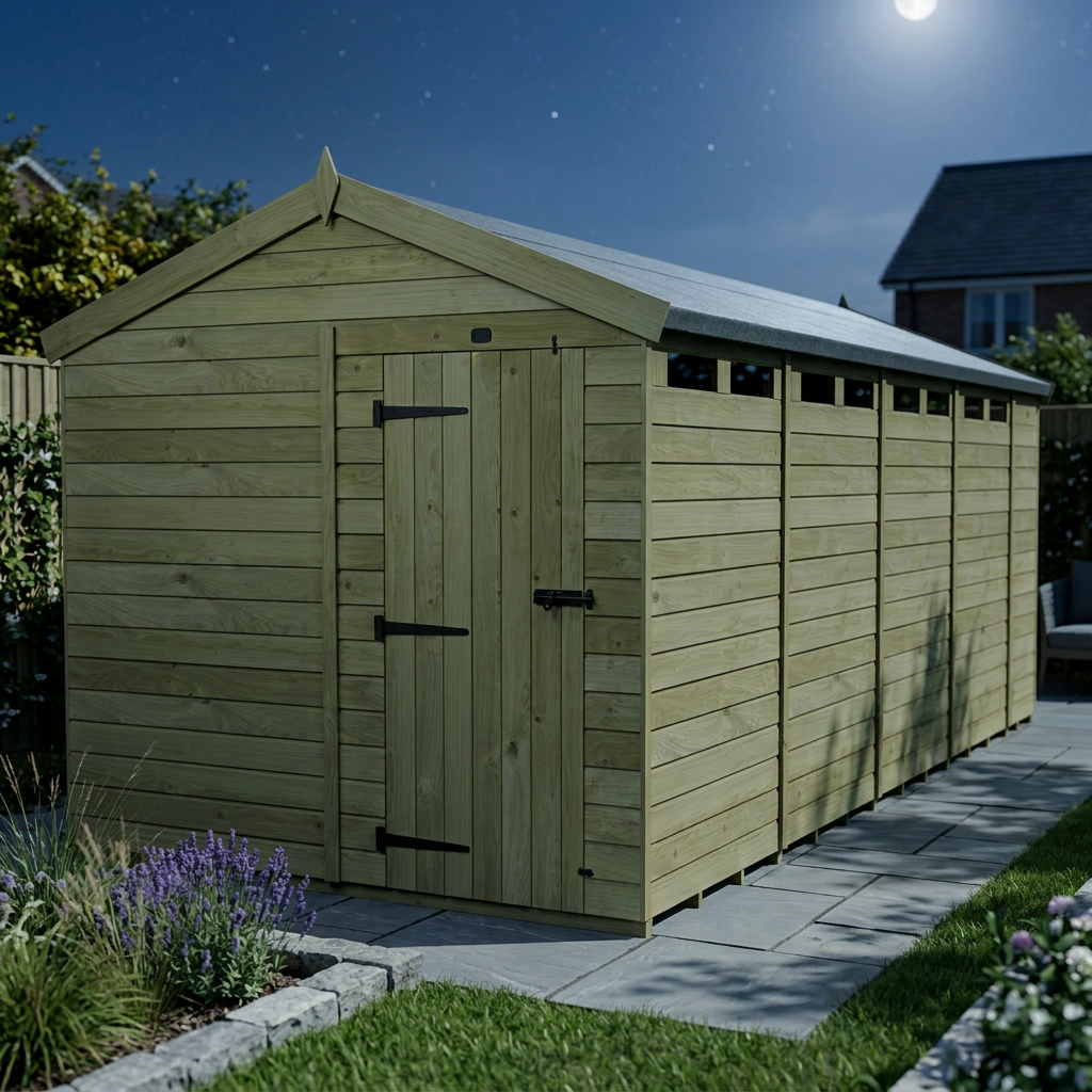 8 x 17  Apex Security Shed - view 4