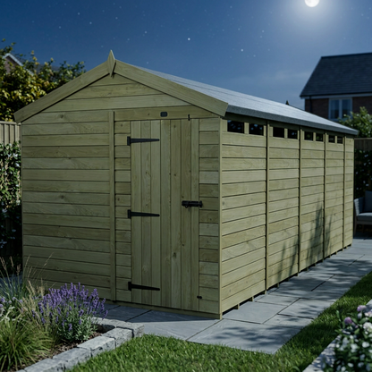 8 x 17  Apex Security Shed - view 4