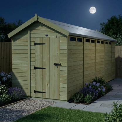 7 x 19 Apex Security Shed - view 5