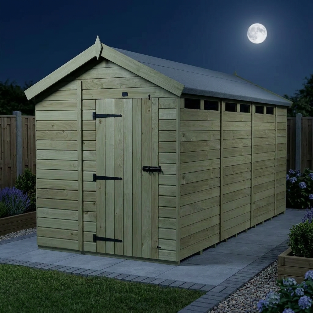 6 x 15 Apex Security Shed - view 4