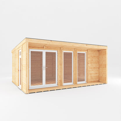 The Creswell Contemporary Insulated Garden Room with Sheltered Veranda