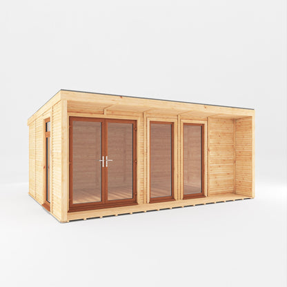 The Creswell Contemporary Insulated Garden Room with Sheltered Veranda