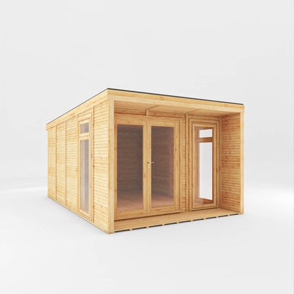 The Creswell Contemporary Insulated Garden Room with Sheltered Veranda