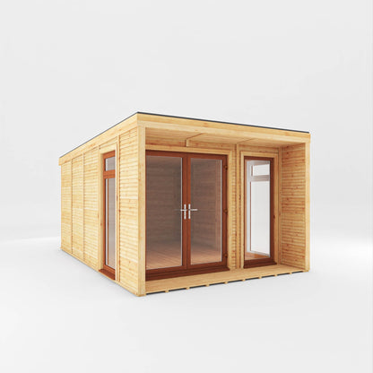 The Creswell Contemporary Insulated Garden Room with Sheltered Veranda