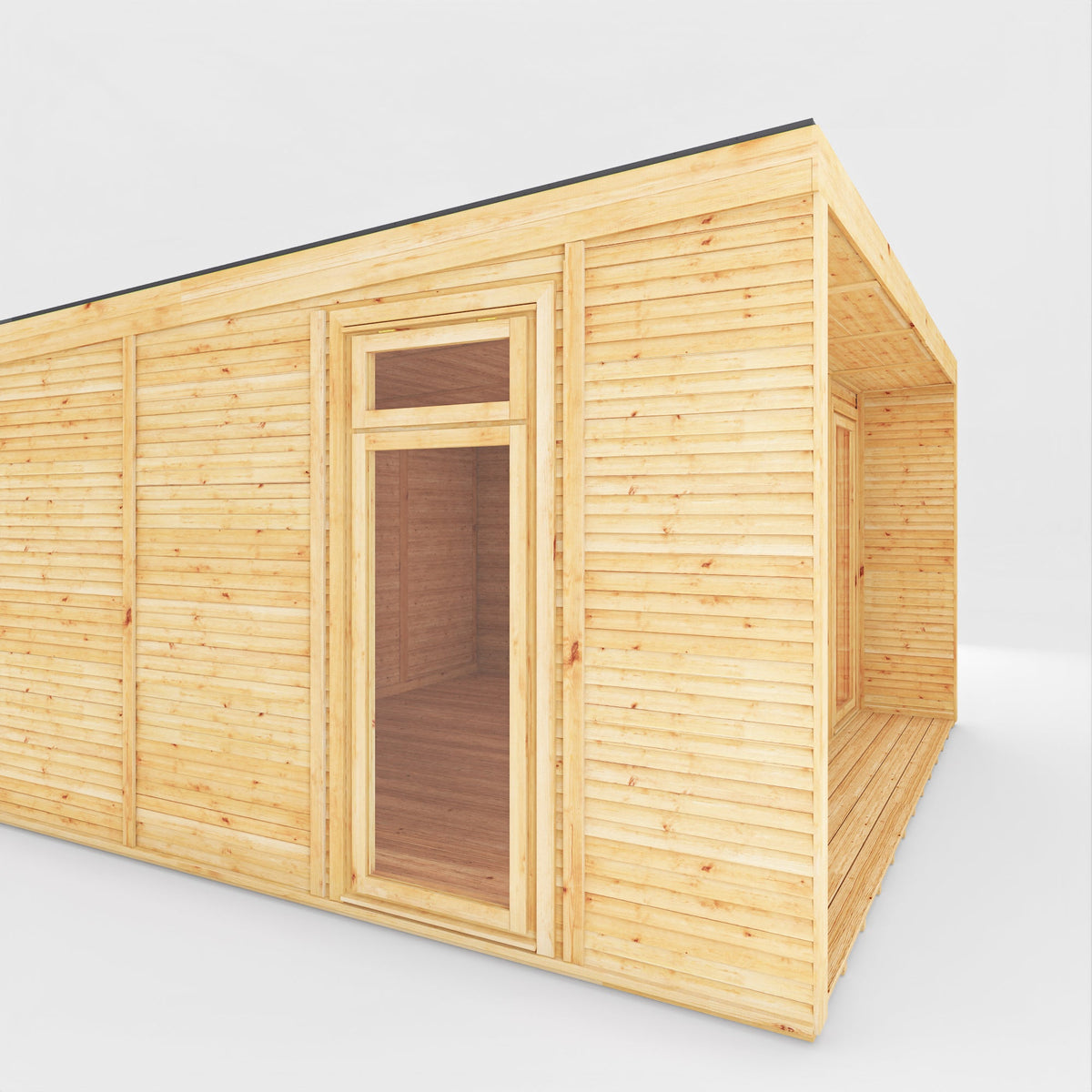 The Creswell Contemporary Insulated Garden Room with Sheltered Veranda