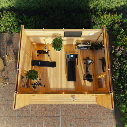 The Creswell Contemporary Insulated Garden Room with Sheltered Veranda