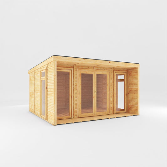 The Creswell Contemporary Insulated Garden Room with Sheltered Veranda