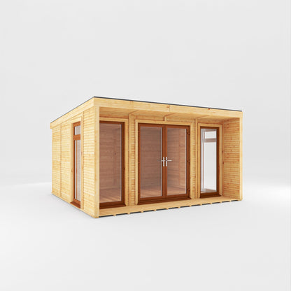 The Creswell Contemporary Insulated Garden Room with Sheltered Veranda