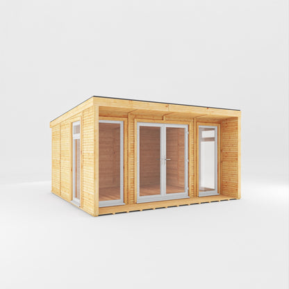 The Creswell Contemporary Insulated Garden Room with Sheltered Veranda
