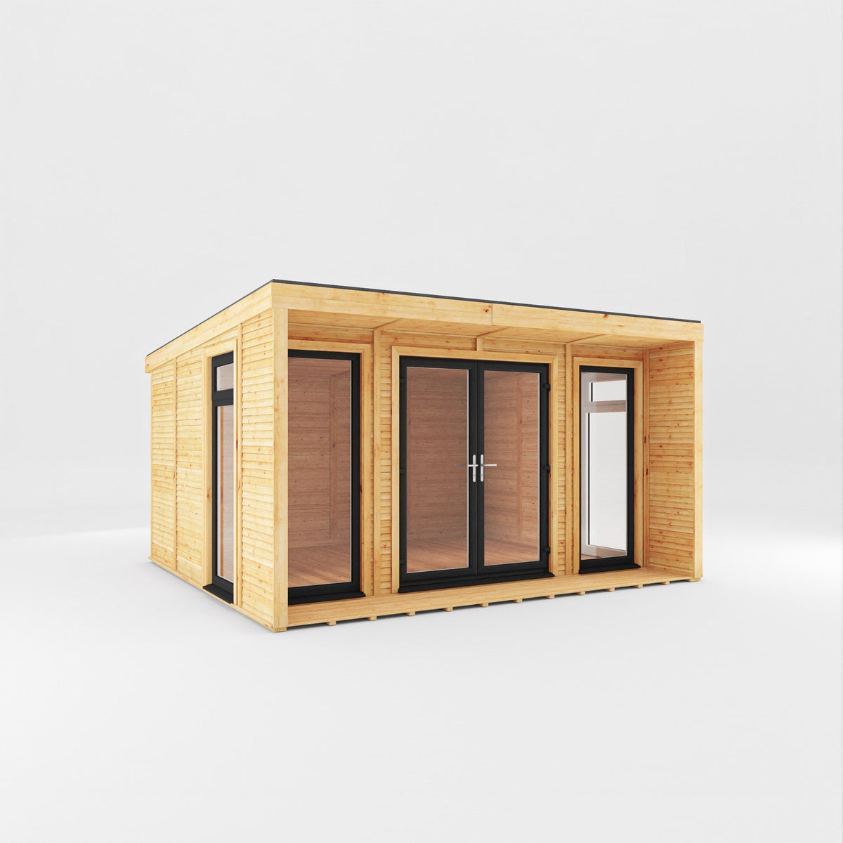 The Creswell Contemporary Insulated Garden Room with Sheltered Veranda