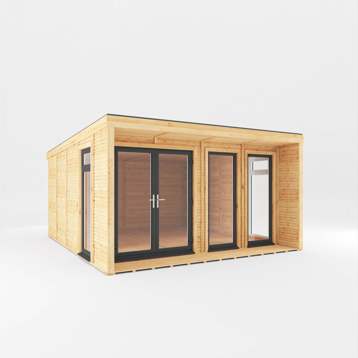 The Creswell Contemporary Insulated Garden Room with Sheltered Veranda