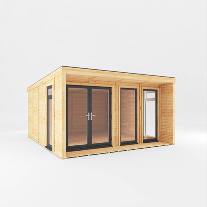 The Creswell Contemporary Insulated Garden Room with Sheltered Veranda