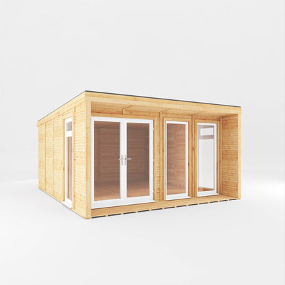 The Creswell Contemporary Insulated Garden Room with Sheltered Veranda