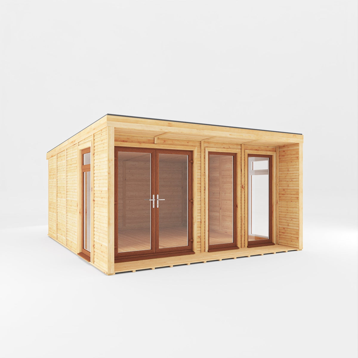 The Creswell Contemporary Insulated Garden Room with Sheltered Veranda