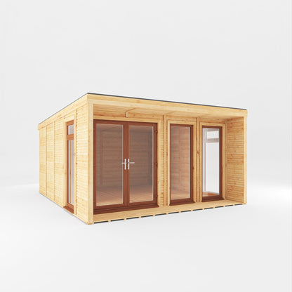 The Creswell Contemporary Insulated Garden Room with Sheltered Veranda