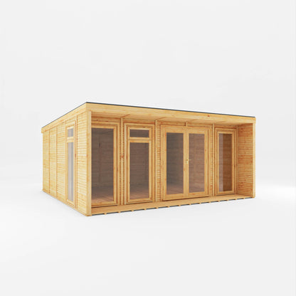 The Creswell Contemporary Insulated Garden Room with Sheltered Veranda