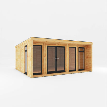 The Creswell Contemporary Insulated Garden Room with Sheltered Veranda