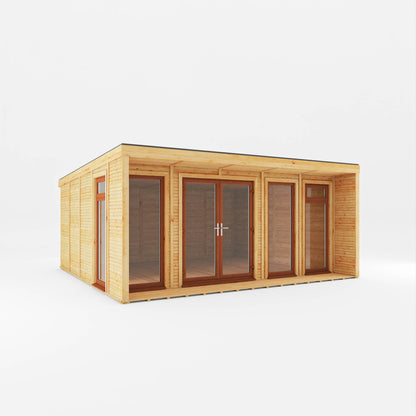 The Creswell Contemporary Insulated Garden Room with Sheltered Veranda