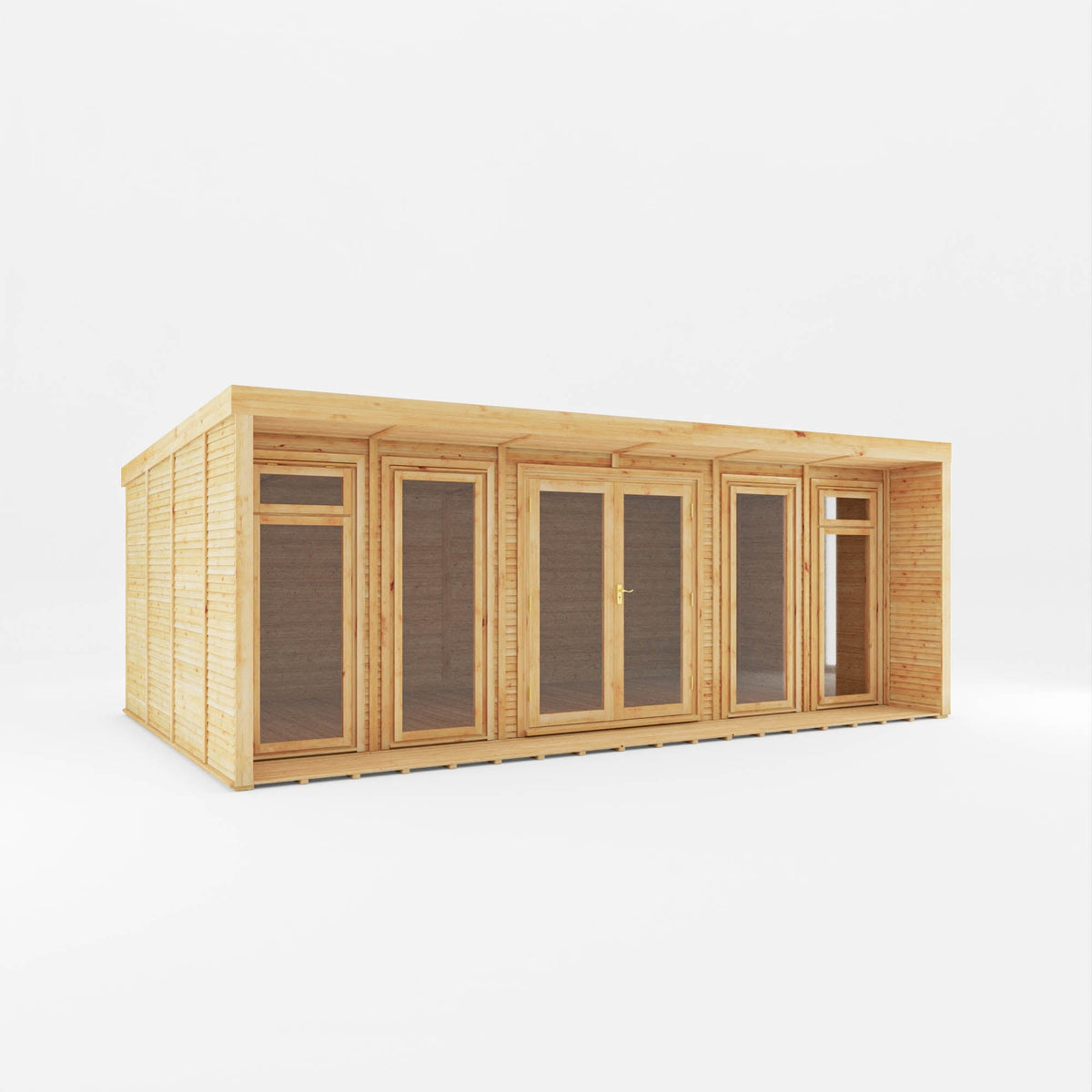 The Creswell Contemporary Insulated Garden Room with Sheltered Veranda