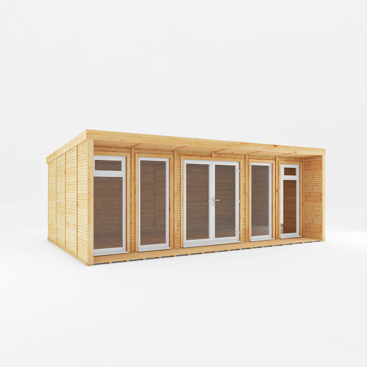 The Creswell Contemporary Insulated Garden Room with Sheltered Veranda