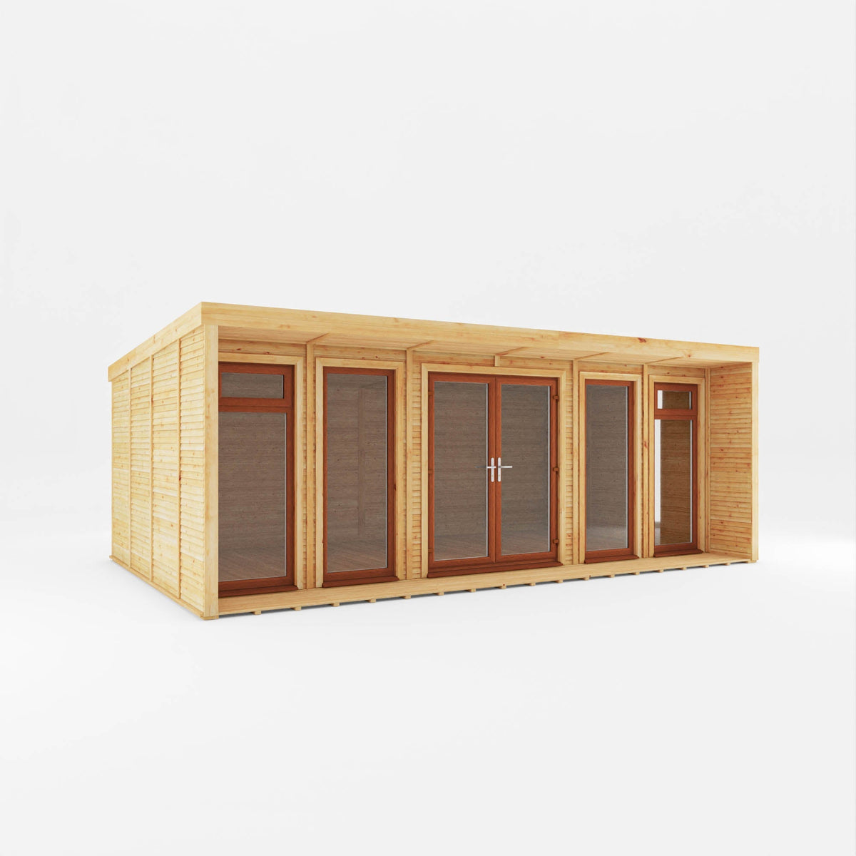 The Creswell Contemporary Insulated Garden Room with Sheltered Veranda