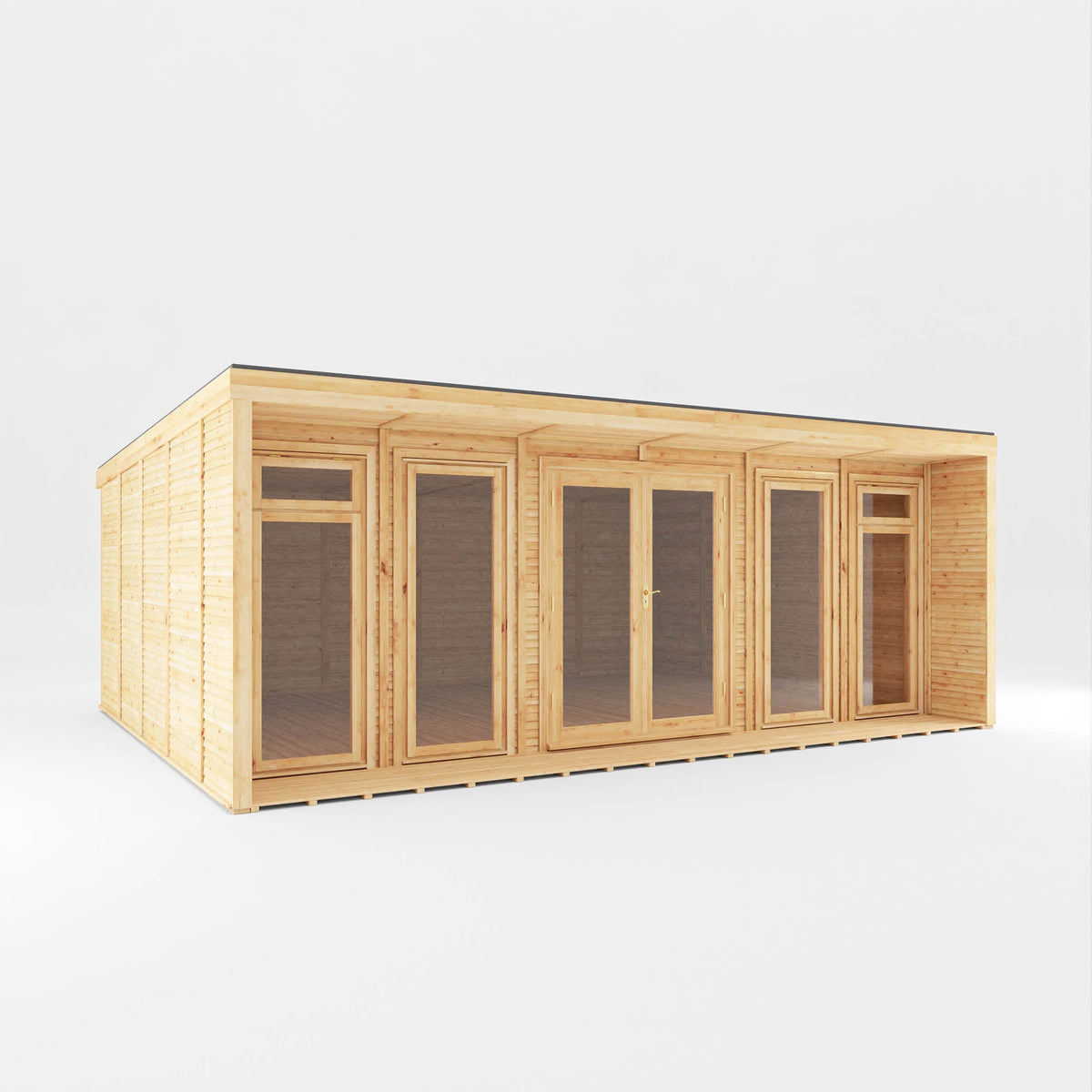 The Creswell Contemporary Insulated Garden Room with Sheltered Veranda