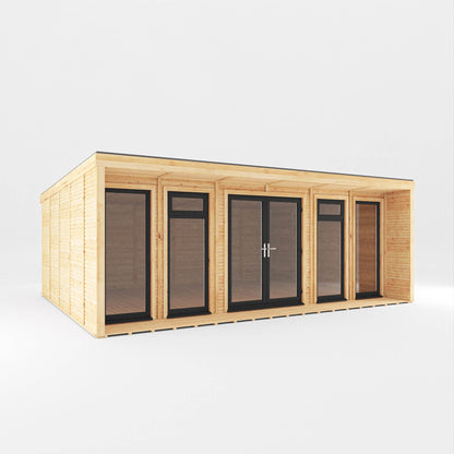The Creswell Contemporary Insulated Garden Room with Sheltered Veranda