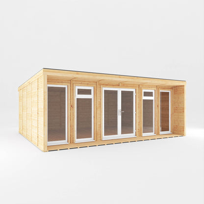 The Creswell Contemporary Insulated Garden Room with Sheltered Veranda