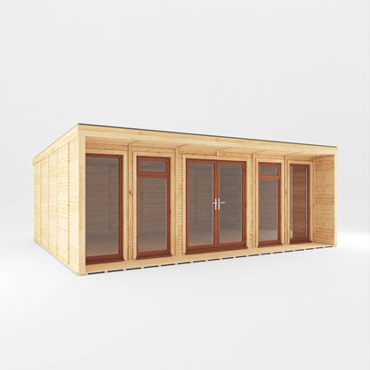 The Creswell Contemporary Insulated Garden Room with Sheltered Veranda