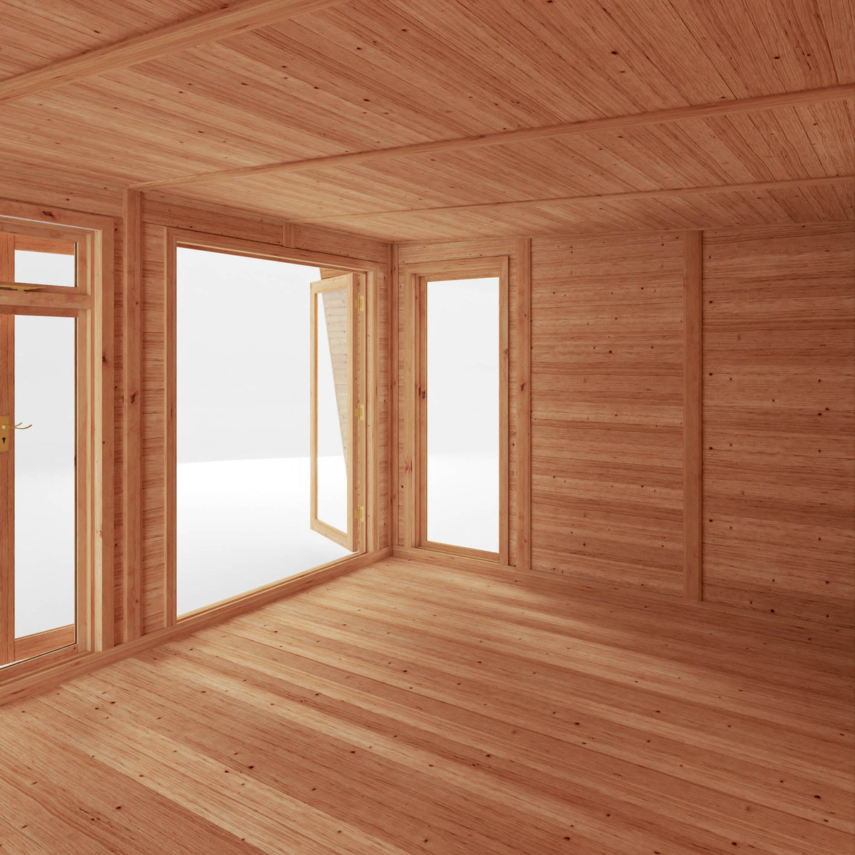 The Harlow Modern Insulated Garden Room with Sheltered Porch