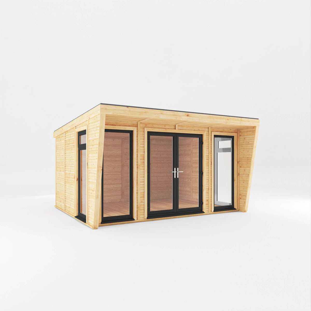 The Harlow Modern Insulated Garden Room with Sheltered Porch